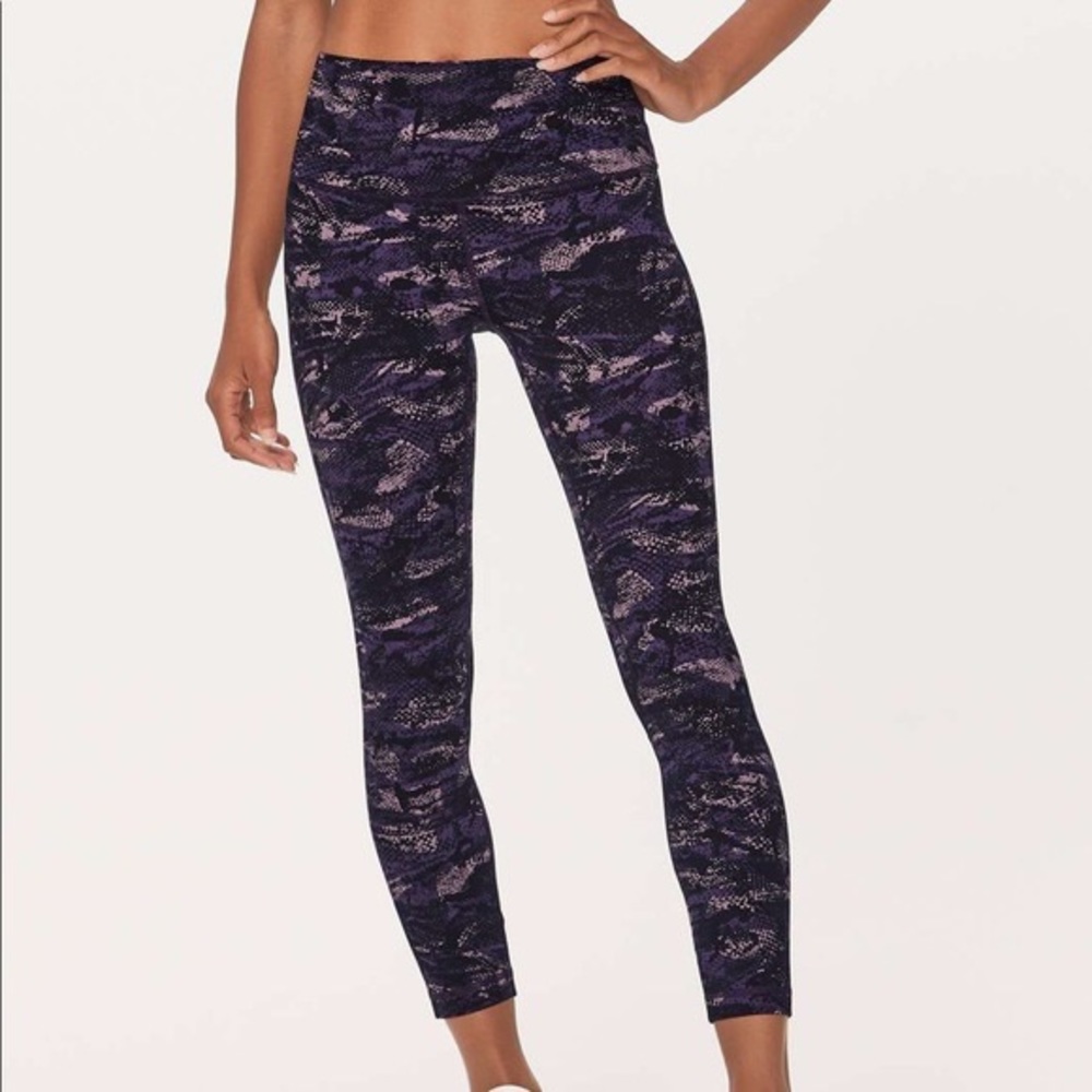 Lululemon align pant II rip Wave Purple thunder 8